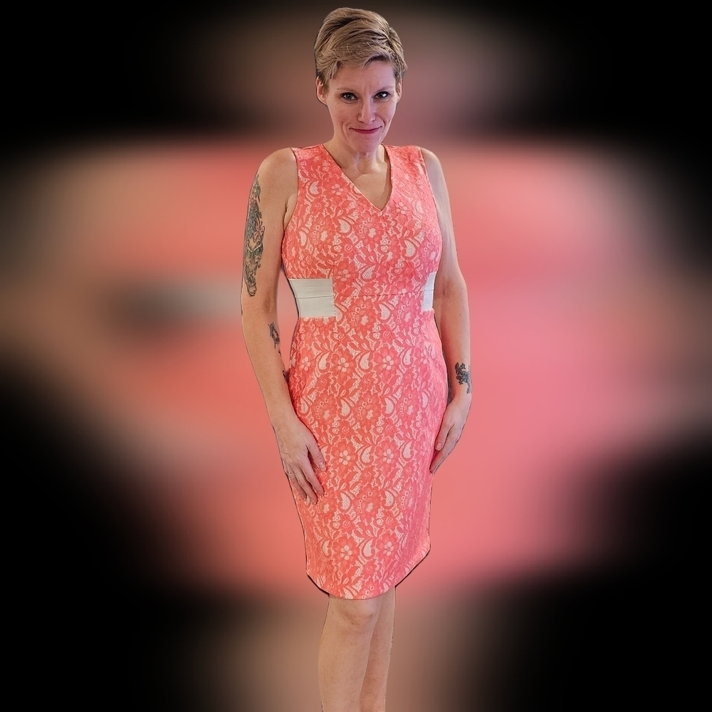 🛒💰Worthington fitted lace over lay dress